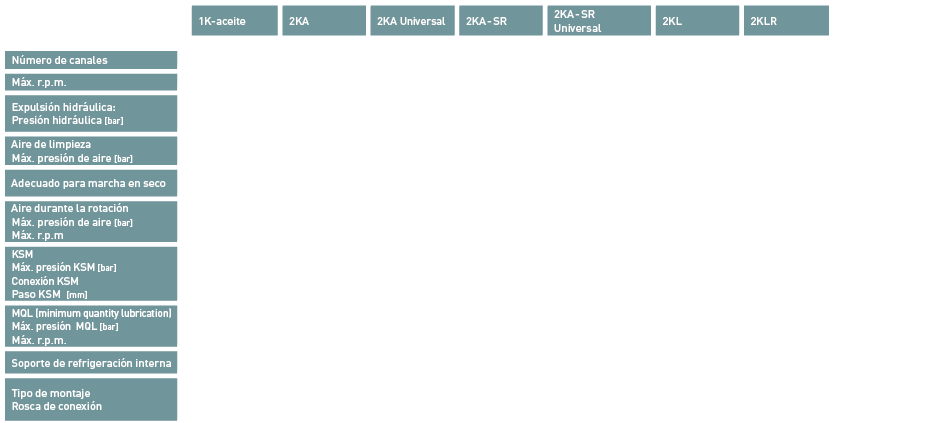 Produkte / Automatische Spanntechnik / Dependiendo de los medios necesarios ofrecemos nuestras juntas rotativas de 2 canales con versiones diferentes: